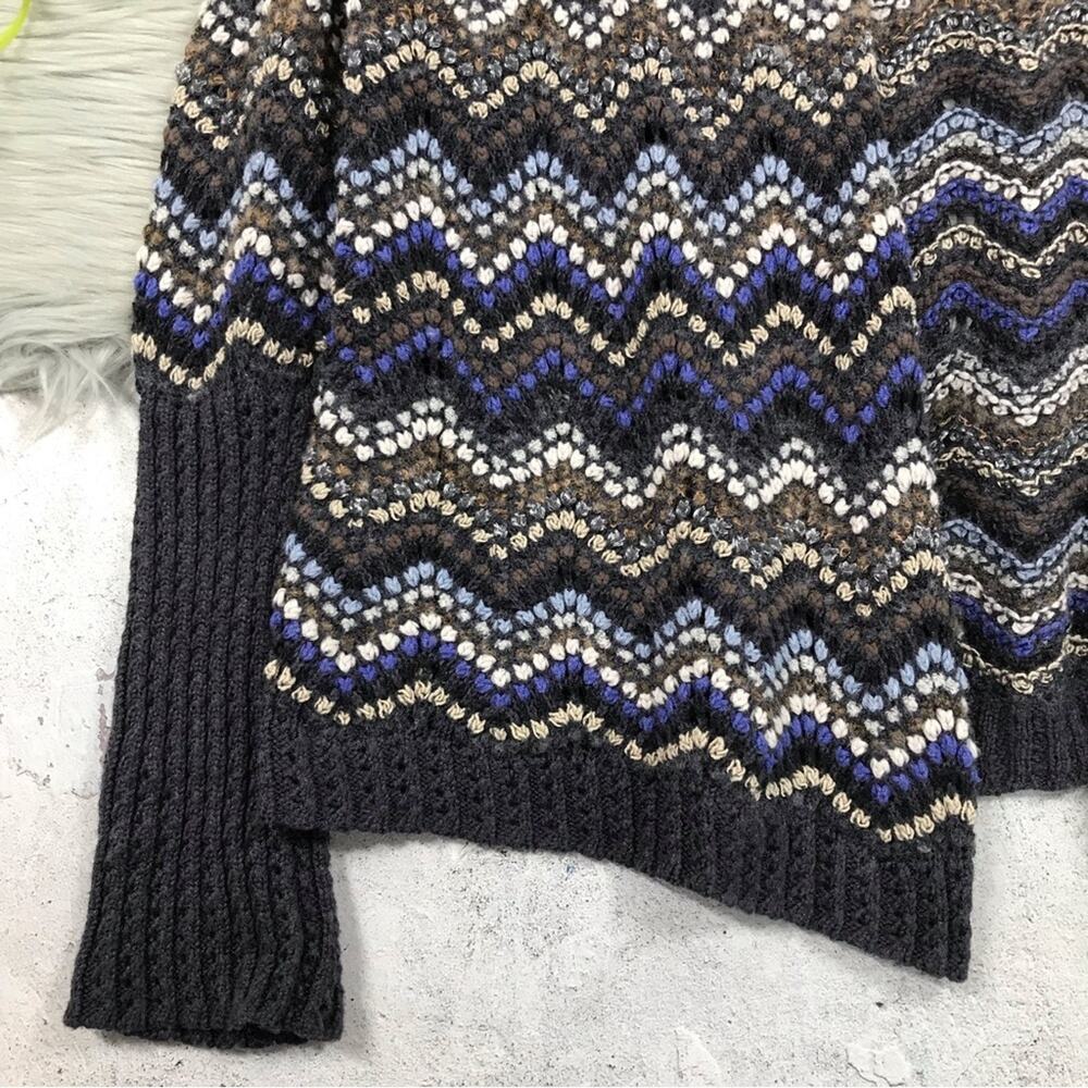 Nic+Zoe Celestial Open Front Chevron Pattern Knit… - image 4